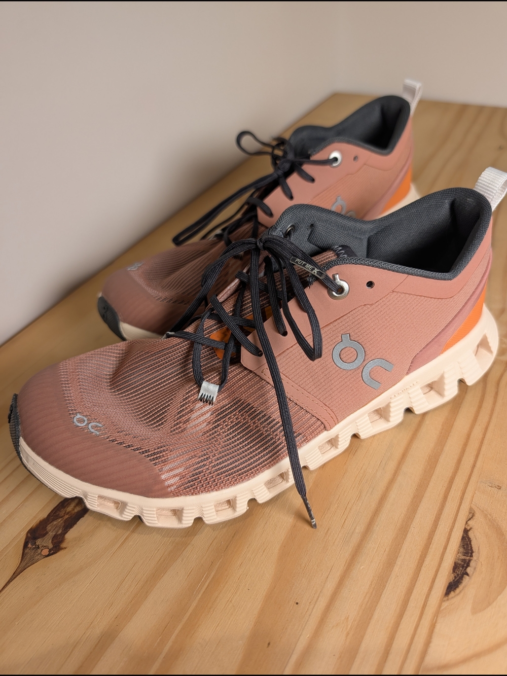 On Cloud X 3 Shift Cork Fawn Pink Running Shoes Women’s Size 8